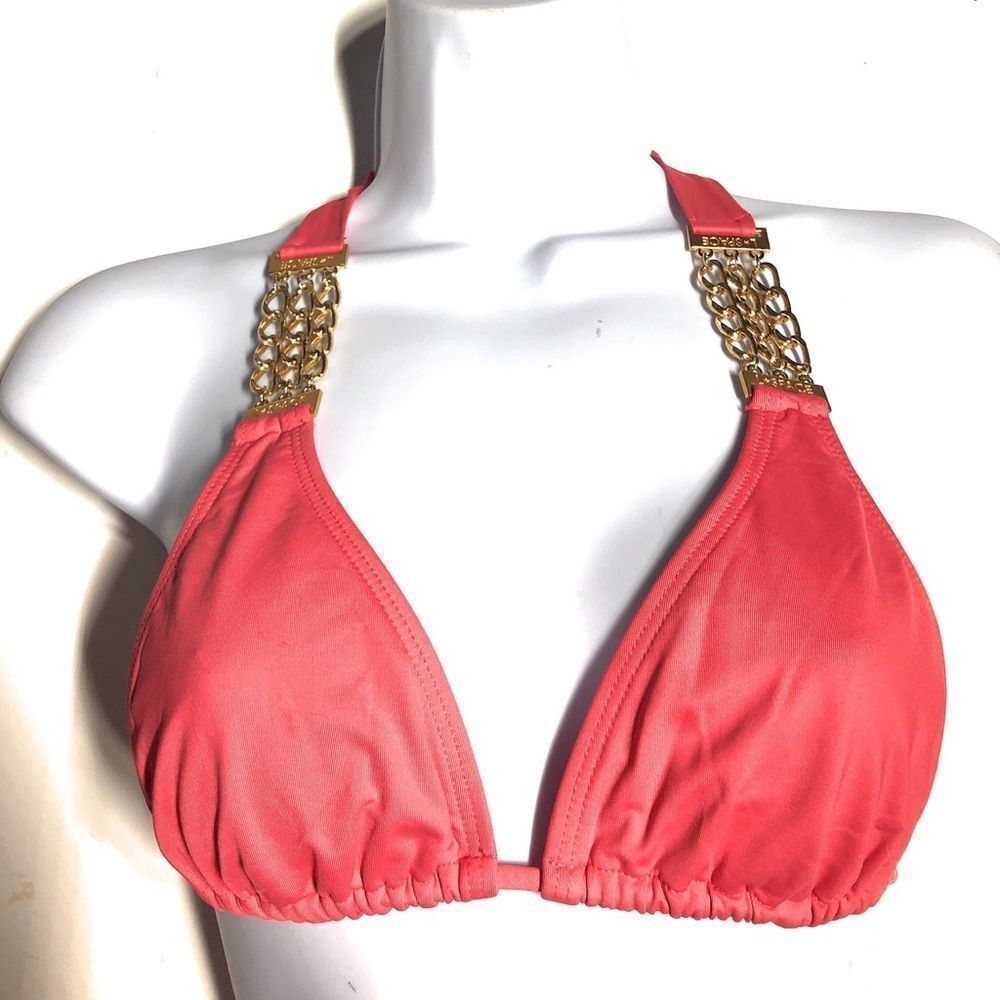 L Space Bikini Top With Gold Chain Accents